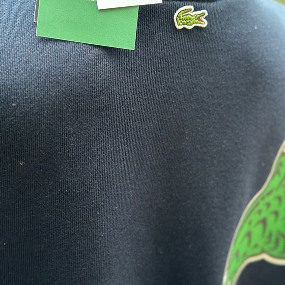 LACOSTE OVERSIZED ZIP NECK POLO DRESS EF9344 NAVY - Picture 8 of 11